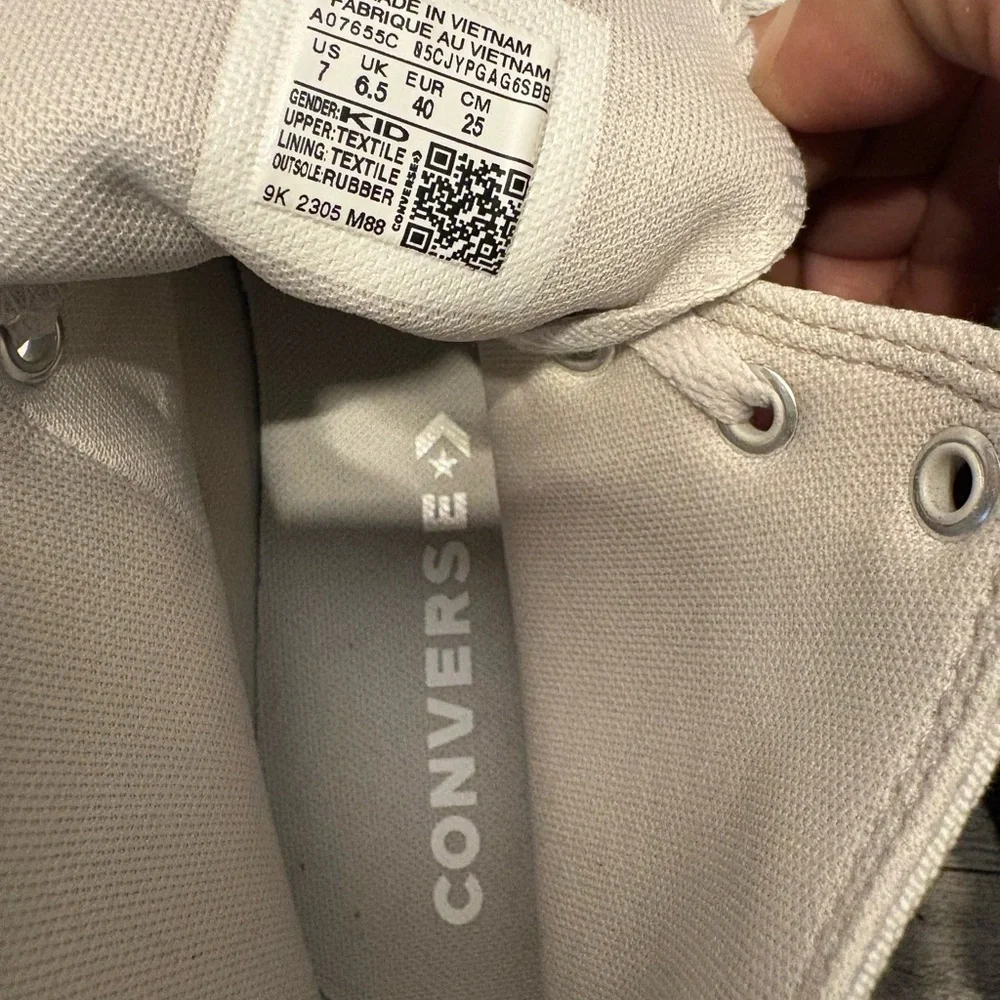 Converse White High-Top Sneakers